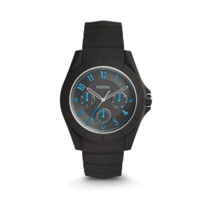 Bracelet de montre (Combinaison bracelet + cas) Fossil FS5222 Silicone Noir 22mm